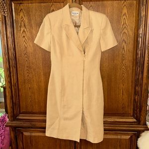 Vintage Kasper Dress with zip front and inside buttons 4